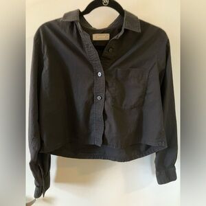 EVERLANE Way-Short Shirt in Silky Cotton Size XS